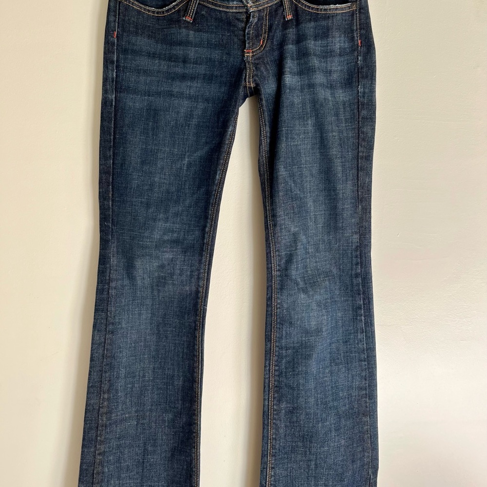 Size 26 Maternity James Jeans Under Belly Slim Bootleg Adjustable waist